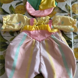 Colorful Clown Outfit for Cabbage Patch doll or 16” doll